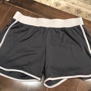 Mesh grey running shorts